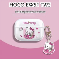 【Fast Shipment】For HOCO EW51 TWS Case Transparent cartoon Soft Silicone Earphone Case Casing Cover