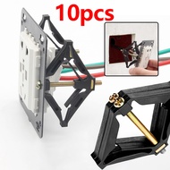 (10pcs) 86mm Wall Socket Switch Cassette Box Repair Cassette Repairer Switch Box Repair Screw