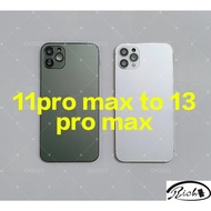 For Iphone 11pro max to 13pro max Back DIY Back Cover Housing Battery Middle Frame Replacement Iphone 11pro max Like 13pro max
