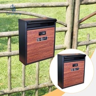 GRALARA Wall Mount Mailbox with Lock Post Box for Envelopes Newspapers Magazines
