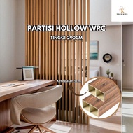 Hollow Partition WPC PVC Room Divider Grid Room Divider 2.9m Long