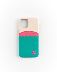 CROSS CULTURE - CIU CIU CASE เคสโทรศัพท์ IPhone ใส่บัตรได้ สีสันสดใส ทำจากหนังเทียม PU