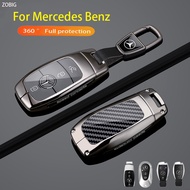 ZOBIG Carbon fiber Mercedes Benz Car Key Cover Case Fit for 2026 Mercedes Benz A B C E S GLB GLC GLE