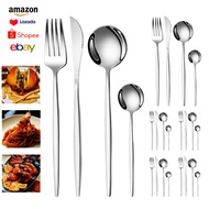 Hot Selling Stainless Steel Cutlery Spoon Western Style Portuguese Tableware Fine Polished Bright Fi