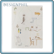 Midori Pocket Diary A6 Weekly Cat Pattern 22367006 (Starts January 2026)