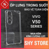 Vivo V50, V50 Lite, V50e ShyStore plain transparent case | Vivo flexible phone case provides compreh