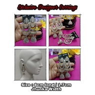 Ready Stock Indian Party Wear Earring / Bollywood Designer Earrings /Oxidized Stone Work Indian Earr