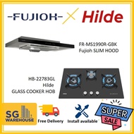 HB-22783GL Hilde Gas Cooker Hob/ FR-MS1990R-GBK Fujioh Hood HYBRID COMBO