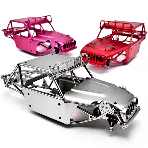 D1RC Aluminum Alloy CNC Pipe Frame Cab Pig Cage Accessories for 1/10 RC Crawler Car VP H10 Upgrade P