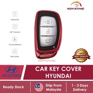 [KAKTUS] Hyundai Chrome Reflection TPU Car Key Cover Cse Casing ELANTRA TUCSON IONIQ I20 30 IX 25 35