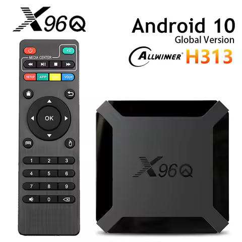 X96Q Android 10.0 Fast Smart TV BOX 2GB 16GB Allwinner H313 Quad Core 4K VS X96 Mini Set Top Box Med