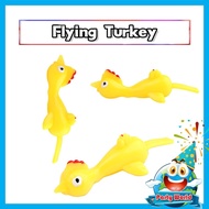 Ejection Turkey Tricky Fun Toy Ejection Chicken Soft Material Launch Slingshot Chick Novelty Mainan 