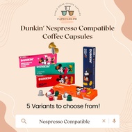 DUNKIN Nespresso Compatible Coffee Capsules