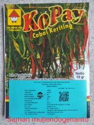 Benih Cabe Merah Keriting KOPAY 10 Gram - CMK KOPAY - Bibit Cabai kopai akar lw 02 lw02 lolay kharis