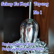 Ice scoop / Coffee scoop, sugar scoop, flour scoop, round scoop, thick stainless steel scoop no. 1