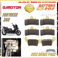 QJMOTOR DISC BRAKE PADS SCOOTER FORTRESS 350 GOLD QUALITY HNL