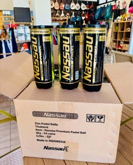 ลูกปาเดล Padel balls box X 24 cans Nassau premium padel Balls original