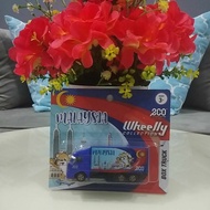 WHEELLY COLLECTION LORI ECO / LORRY ECO SHOP MALAYSIA BIRU GELAP BOX TRUCK WITH GIFT