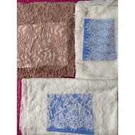 Lace fabric, mesh (R-1 fabric...) with cute patterns.