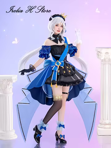 Irelia H Genshin Impact Furina Cosplay Costume Anime Furina lolita Maid Dress Halloween Costumes Fem