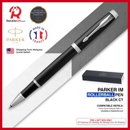 Parker IM Rollerball Pen - Black Chrome Trim (with Black - Medium (M) Refill) / {ORIGINAL} / [RetailsON]