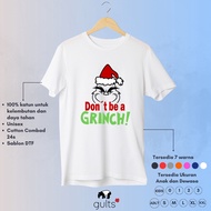 Gults491 Merry Christmas Natal Grinch Kaos Anak &amp; Dewasa