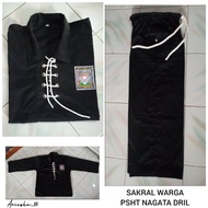 Sakral Warga PSHT Seragam Silat PSHT Bordir Label Pusat Madiun Ori-Sakral PSHT Sakral Warga PSHT Tal