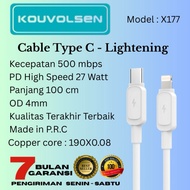 Super Fast 27W Charger Cable Type C Data Cable - Lightening 27W 100cm Apple, Android, tablet