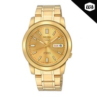 [Watchspree] Seiko 5 Automatic Gold-Tone Stainless Steel Band Watch SNKK20K1