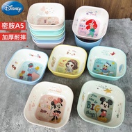 Disney Mickey Minnie Elsa McQueen Snow White Mermaid Dumbo Heat-Resistant Baby Tableware Set Bowl Pl