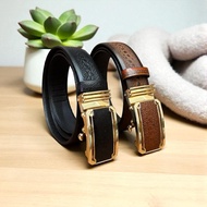 3-layer stingray embossed cowhide belt, high-quality rolling buckle, 3.3x120cm strap, suitable for w