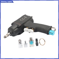 Baoblaze ประแจแรงลมขนาดเล็ก3/8นิ้ว160nm เครื่องมือสูบลมสำหรับซ่อมรถยนต์