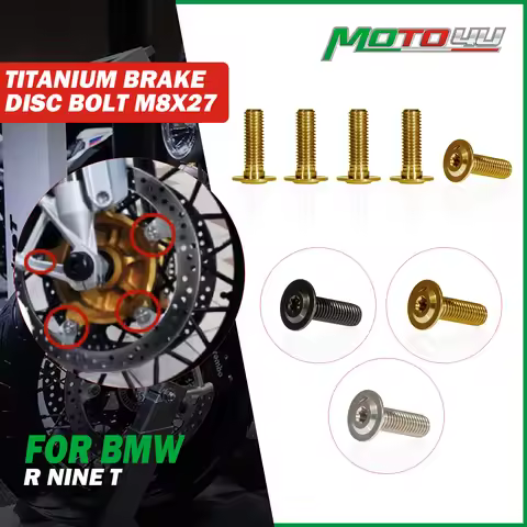 Motorcycle Titanium Brake Bolt Disc Bolt Disc Rotor M8X27 For BMW R NINE T RNINE T R 9T R1200GS
