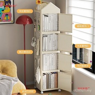 Shelf Simple Multi-Layer Space-Saving Household Bookcase Picture Bookshelf Bookshelf Floor Rotating 