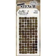Stampers Anonymous Tim Holtz Layered Stencil 4.125X8.5 - Tiles