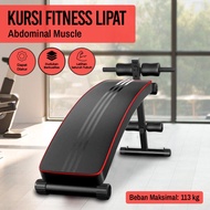 Kursi Dumbbell Barbel Alat Fitnes Gym Papan Sit up Bench Lipat Fitness