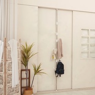 不鏽鋼彈扣式頂天立地掛衣架/衣帽架(耐重/高度可達3m)