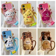 Casing Vivo Y03 4G Casing Vivo Y18 4G Casing Vivo Y18e 4G Casing Compatible with Hand pasted Cute pl