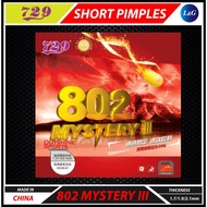 Friendship 729 Rubber 729 802 Rubber Mystery 3 Short Pimples Rubber Table Tennis Rubber Ping Pong Ru