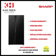 SJ-SS52EG-BK 521L SIDE BY SIDE FRIDGE 2 YEARS MANUFACTURER WARRANTY