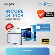 LED MONITOR INCORE 24" INCH WIDE DISPLAY WIDESCREEN FULL HD VGA HDMI