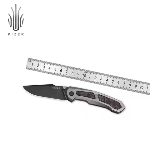 Kizer Folding Knife Feweed Ki3694A1/A2/A3/A4 Titanium Handle S35VN/S90V/S45VN/Z-Wear PM Steel Blade 