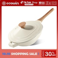 Ecowin cookware nonstick pan with detachable handle frying pan soup pot dual use kuali tidak melekat