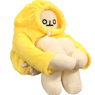 16Inch Banana Doll, Plush Banana Toy Manwith Magnet Funny Changeable Plush Pillow Toy, Funny Man Dol