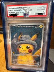 PSA 10 梵高 比卡超 Pikachu with Grey Felt Hat