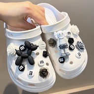 [SG LOCAL STOCK] 18PCS bearbrick KAWS croc jibz Charm Button Fashion Shoes Accessories#Black &amp; white series