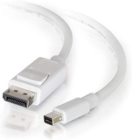 C2G 54299 Mini DisplayPort to DisplayPort Adapter Cable M/M, White (10 Feet, 3.04 Meters)