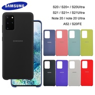 Original Samsung Galaxy  A52/A52S 4G/5G  A53 5G S20FE Case Soft-Touch Liquid Silicone Cover For Gala