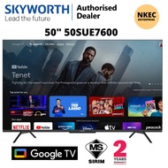 Skyworth 50 Inch Digital Led 4k Ultra Hd Google Tv Android Tv Smart Tv Youtube Nexflix 50" 50SUE7600