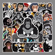 50pcs Gorilla Monkey Stationery Box Stickers Anime Stickers Waterproof Stickers Luggage Stickers Water Bottle Stickers Guitar Stickers Graffiti Stickers